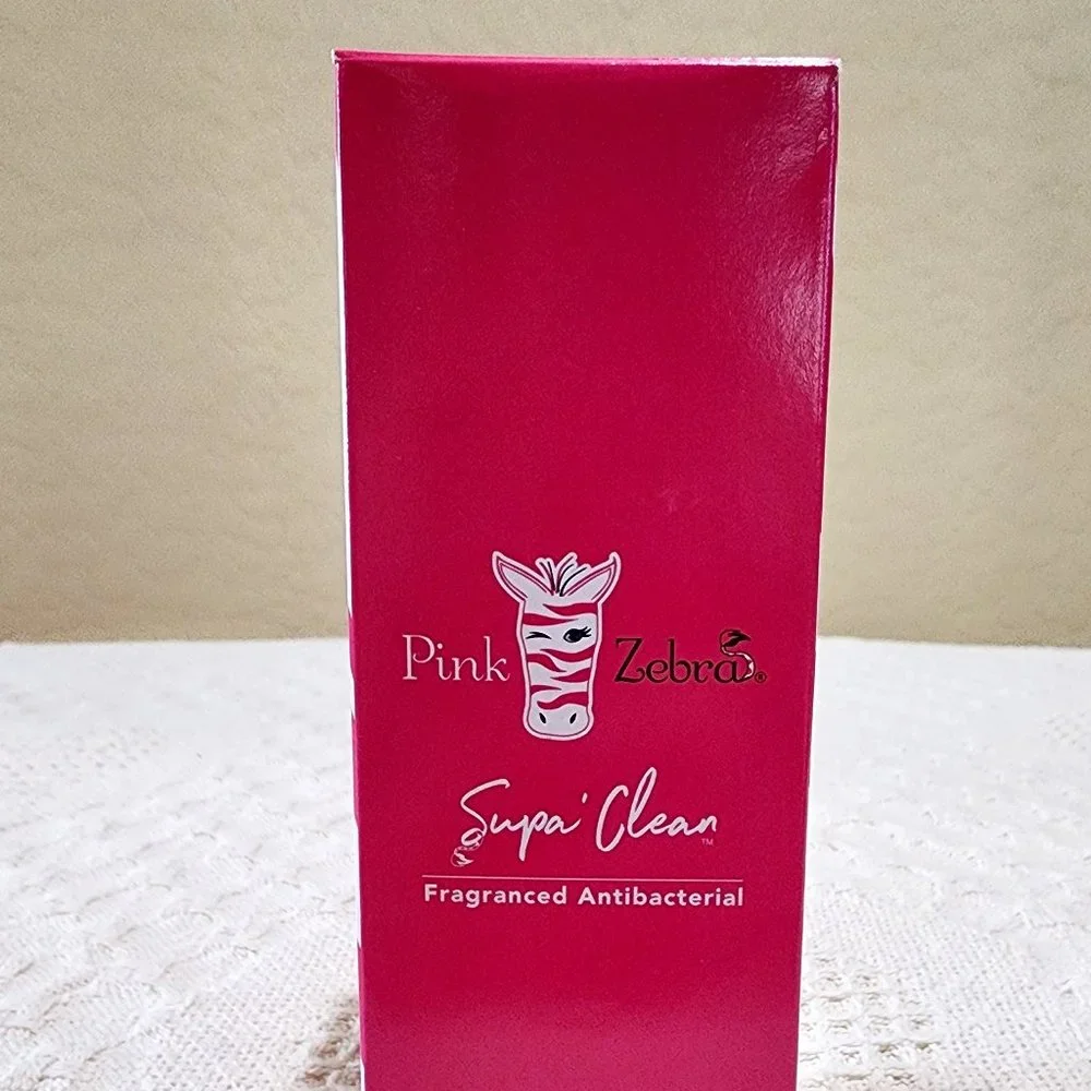 Pink Zebra Supa Clean SIMPLY LEMON ANTIBACTERIAL HAND SOAP 8.5 oz NIB